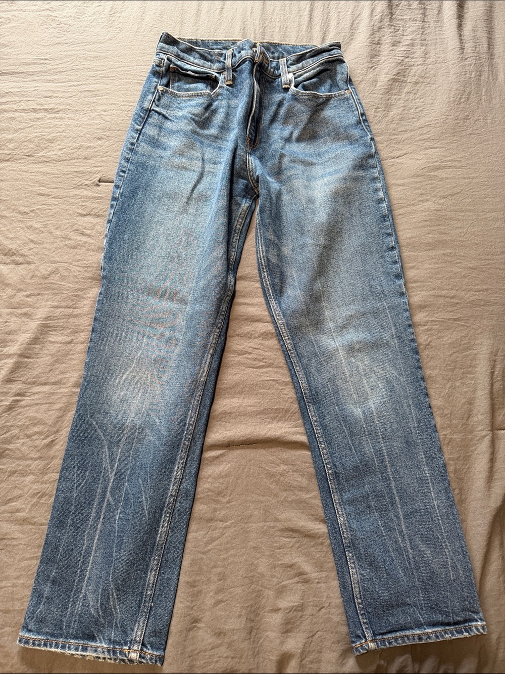 Express Men’s Light Blue Straight Jeans